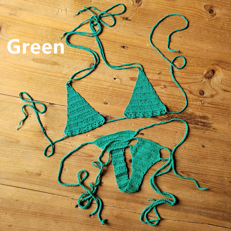 Handmade Crochet Swimsuit   Bikini Suit Sunbathing Bikini