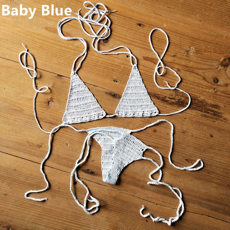 Handmade Crochet Swimsuit   Bikini Suit Sunbathing Bikini