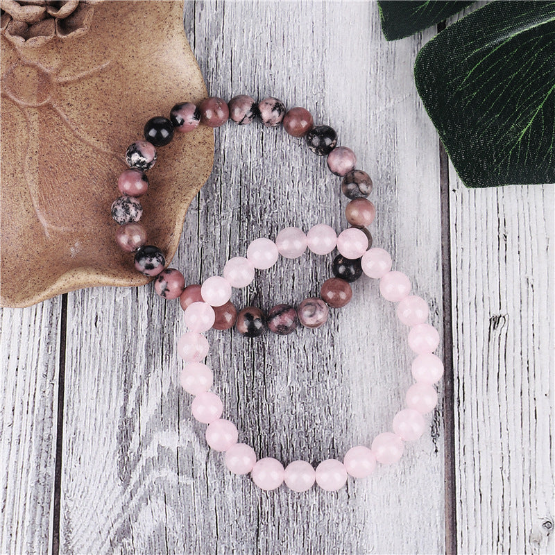 Three-Piece Bracelet Bracelet Stone Beaded Elastic Bracelet Women