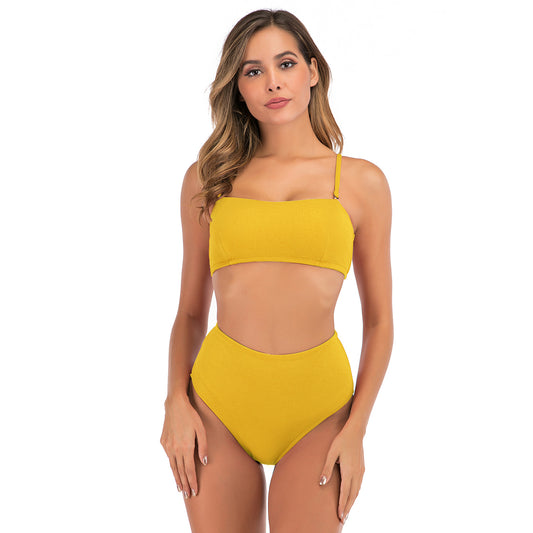 Split Swimsuit Women Bikini European And American Sexy High Waist Plus Size Swimsuit