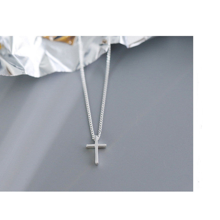 Simple Personality Cross Necklace Women