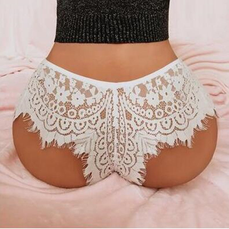 Low-Waist Hollow Briefs Sexy Panties Transparent Lace Sexy Panties