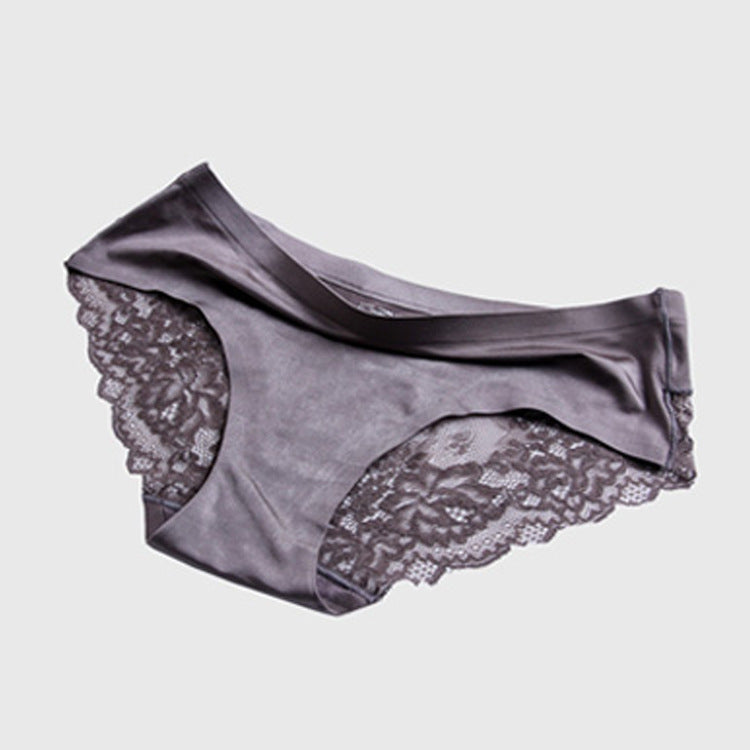 Luxury Pearlescent Cloth Lace Stitching Sexy Panties