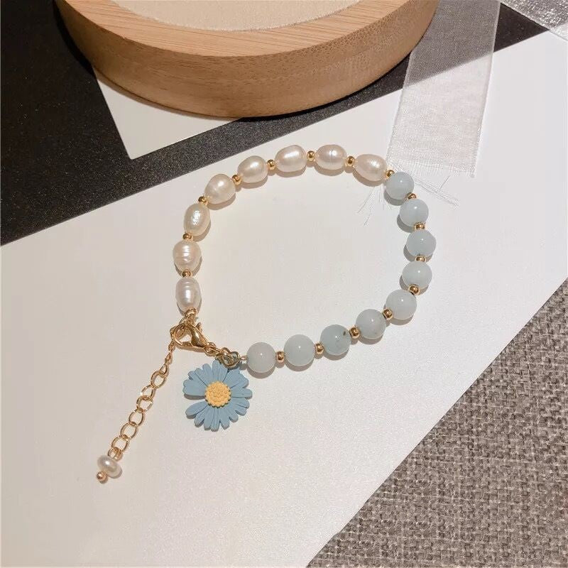 Baroque freshwater pearl bracelet women