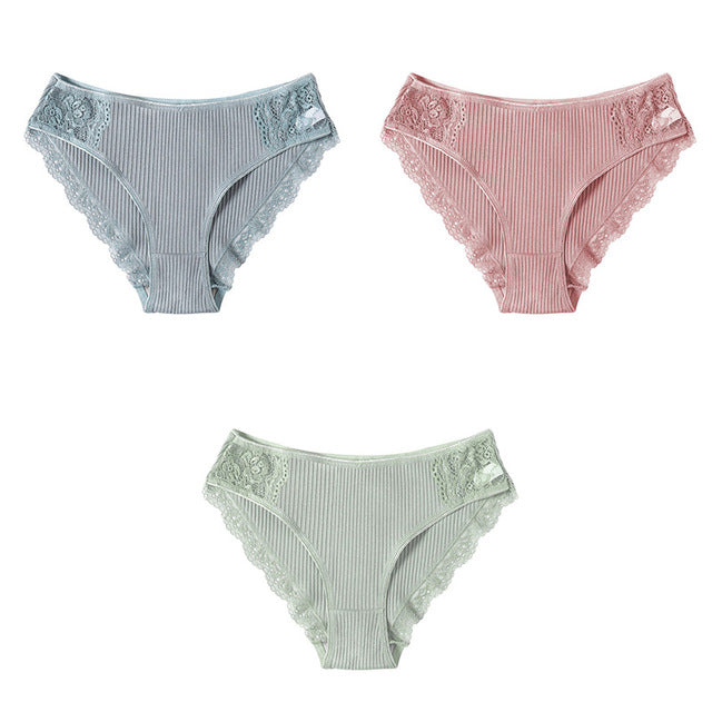 Set Cotton Underwear Women's Panties Comfort Underpants