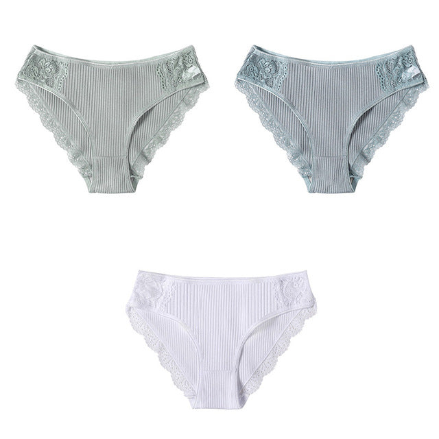 Set Cotton Underwear Women's Panties Comfort Underpants