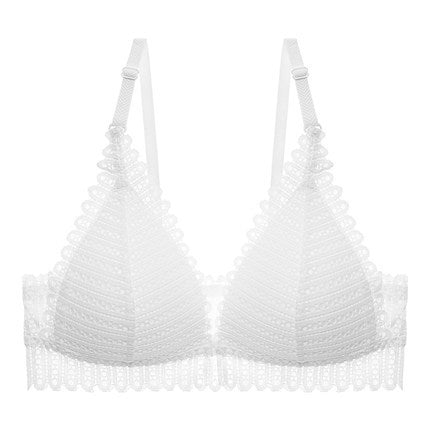 Gathering bra thin cup back bra