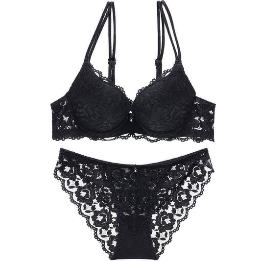 Bra Small Chest Gathered Adjustable Lace Girl Sexy Underwear