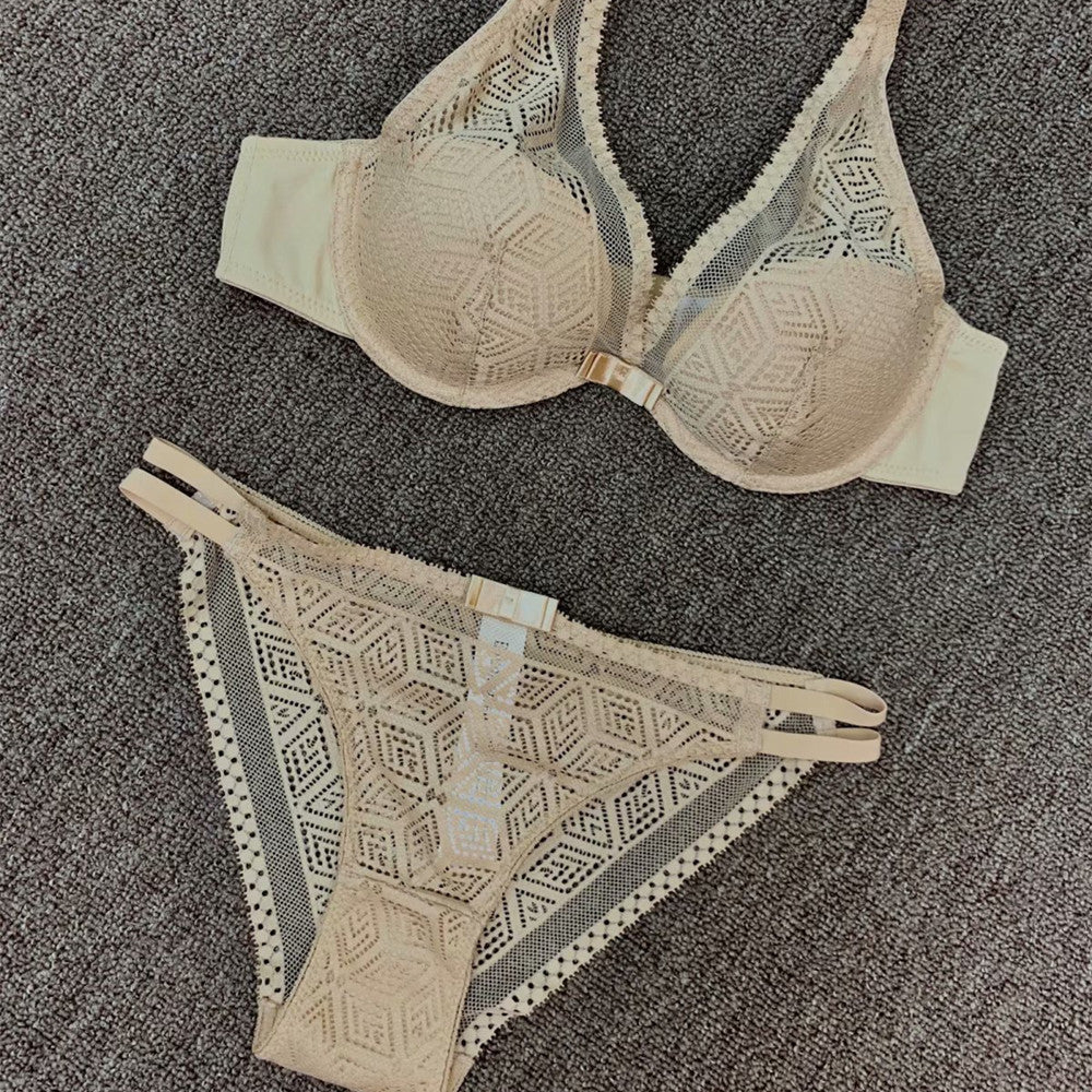 European and American sexy lace bra suit