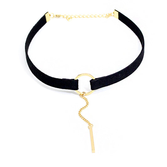 Necklace women collar clavicle necklace black