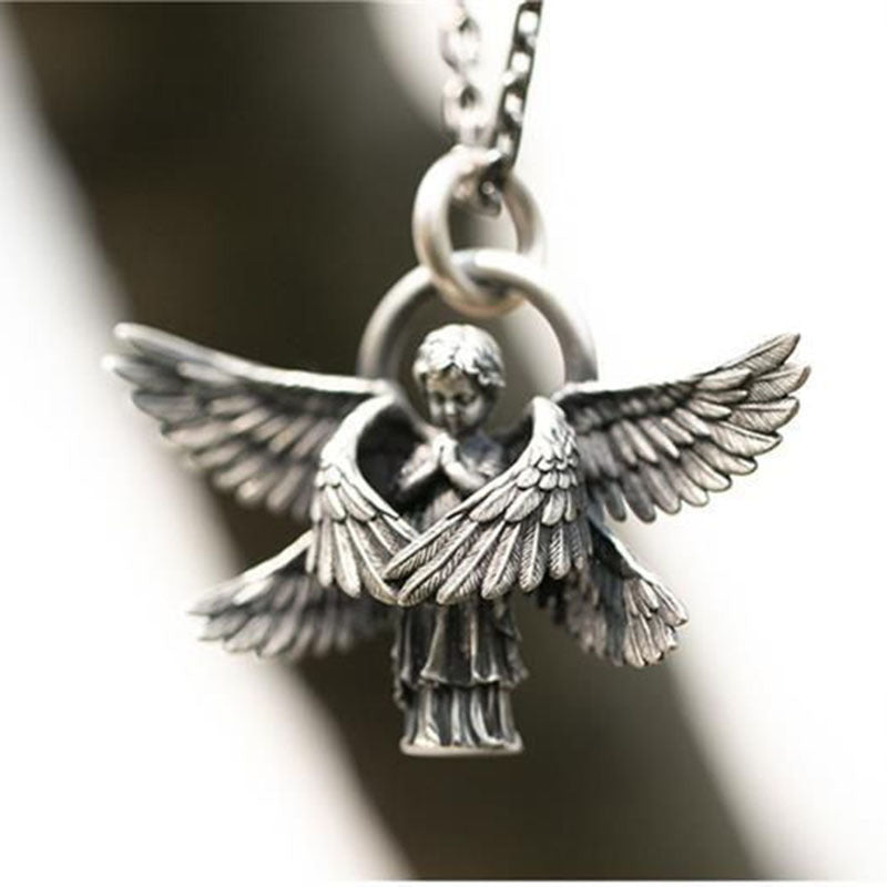 Sterling Silver Seraph Pendant Necklace For Men And Women