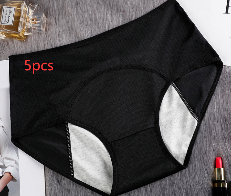 5PCS Menstrual Underwear Women Leak Proof Panties