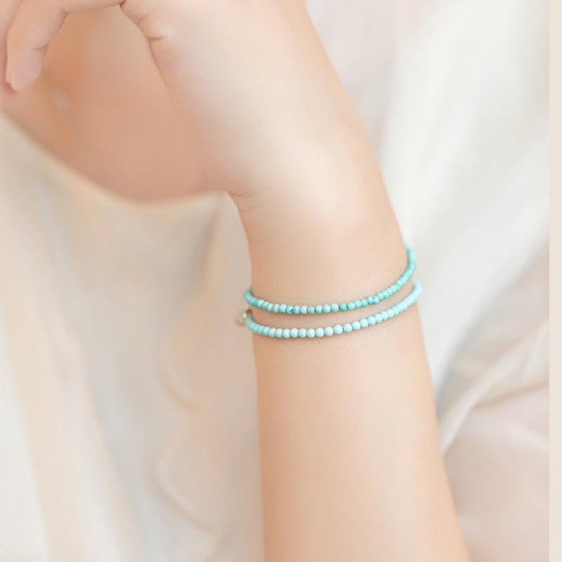 Natural Small Turquoise Bracelet For Women