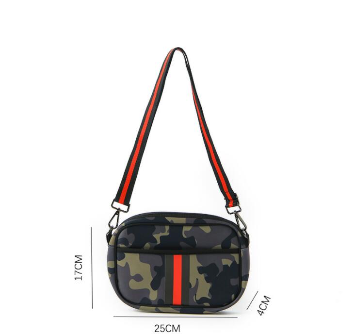 Fashion Neoprene One-shoulder Printed Diagonal Bag