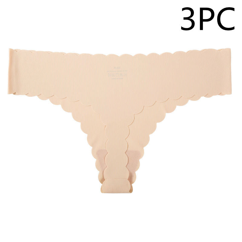 European And American Sexy Low-rise Ice Silk Seamless Panties