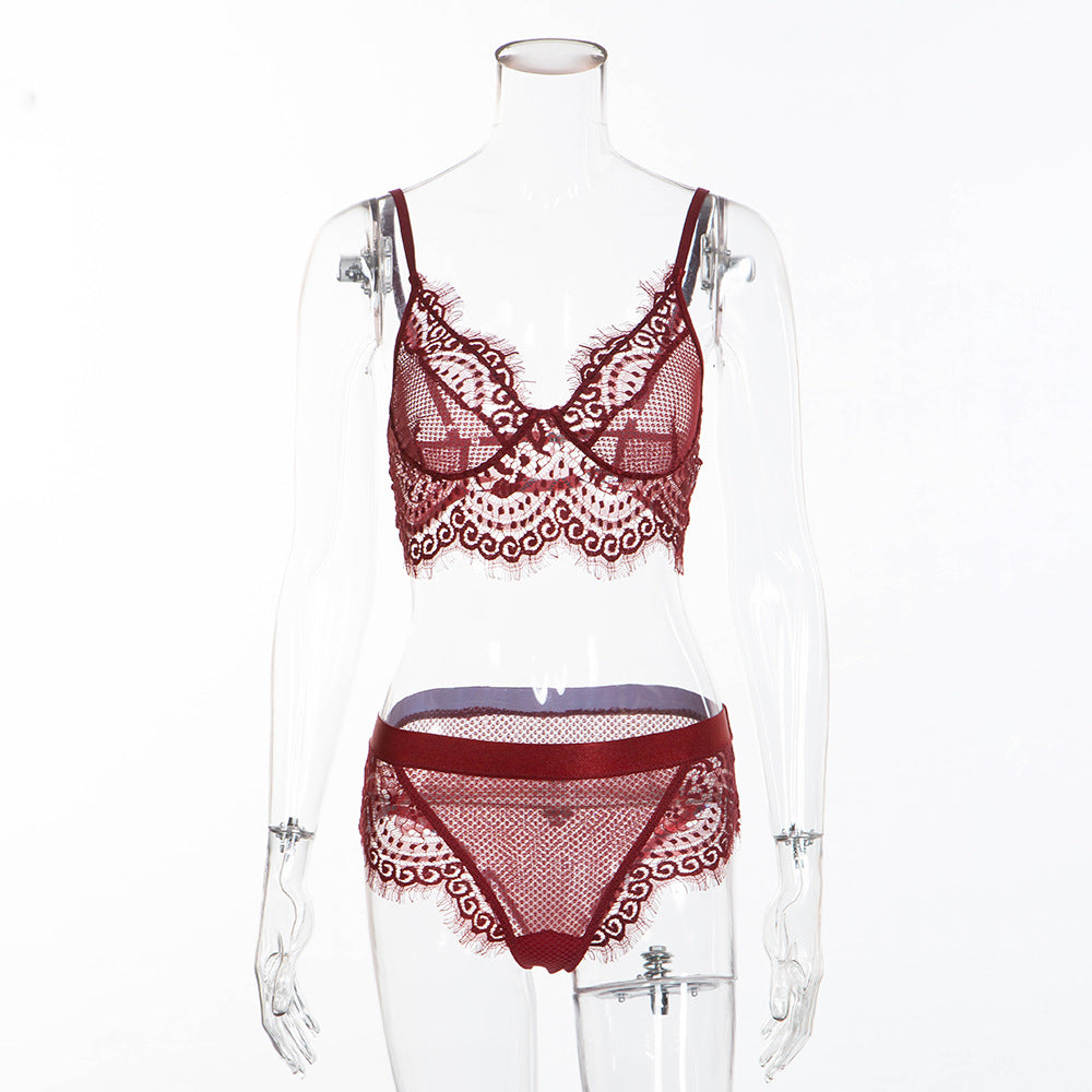 Lace erotic lingerie set