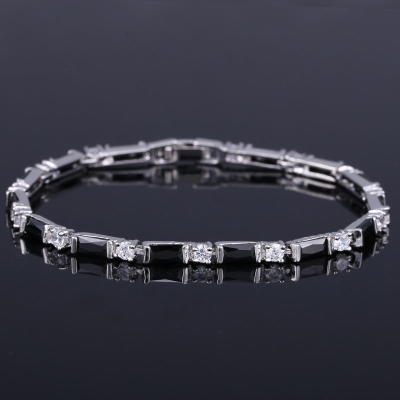 Zircon Bracelet Women Jewelry Platinum-plated Crystal Ladies Bracelet