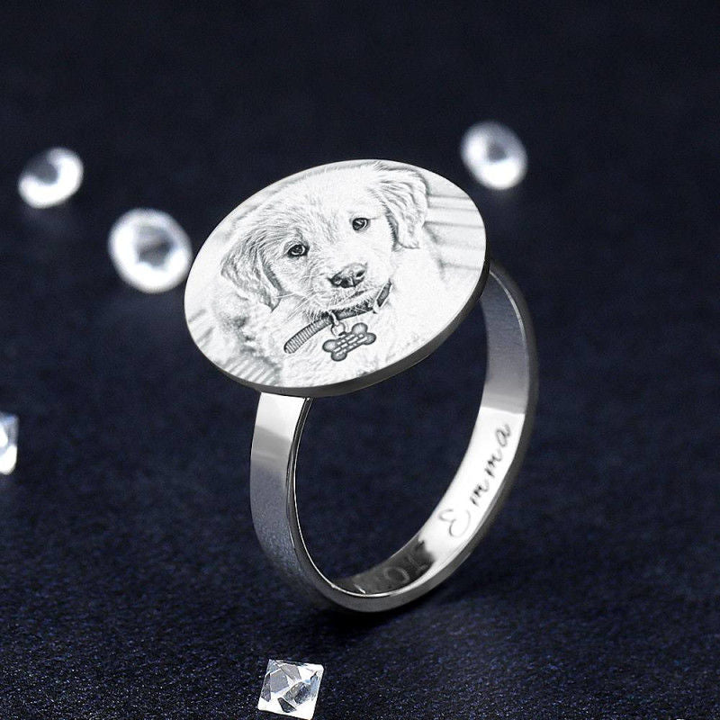 Customize Pet Rings for Pet Lovers 925 Sliver