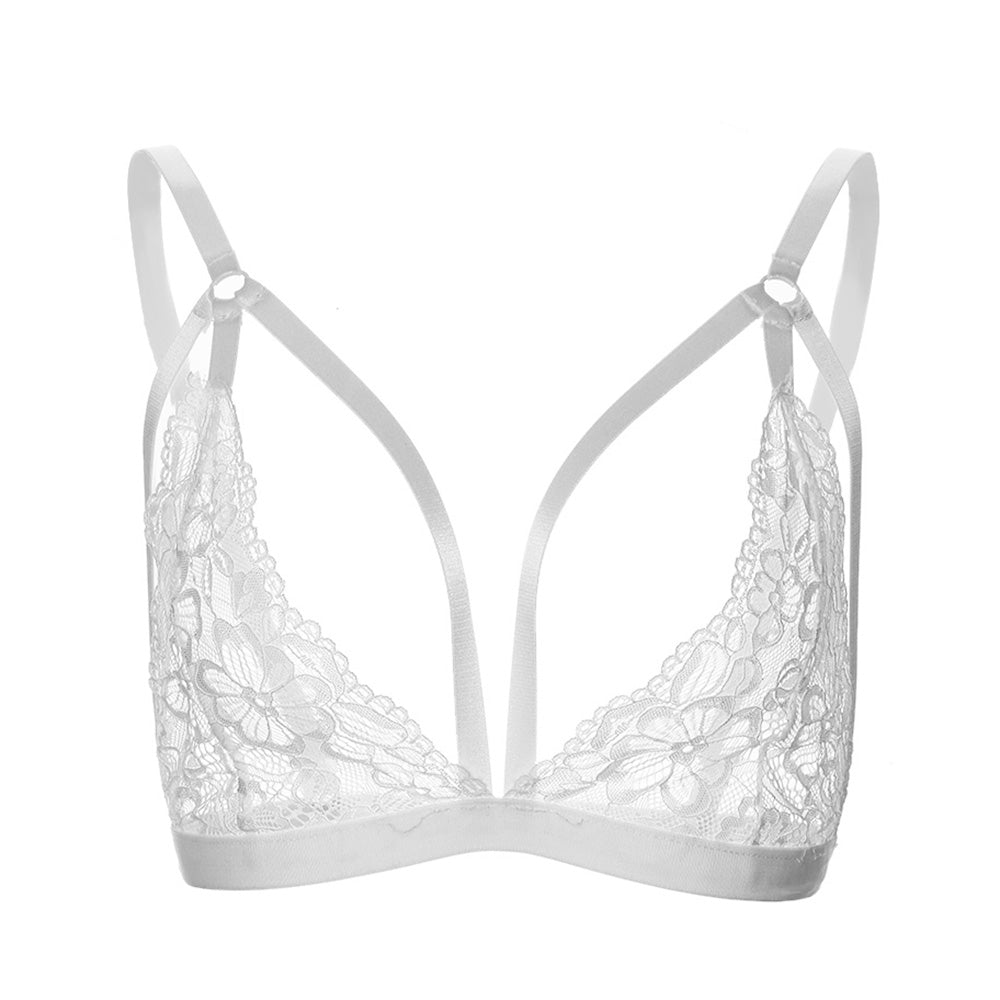 Lace sexy adjustable three-point bra