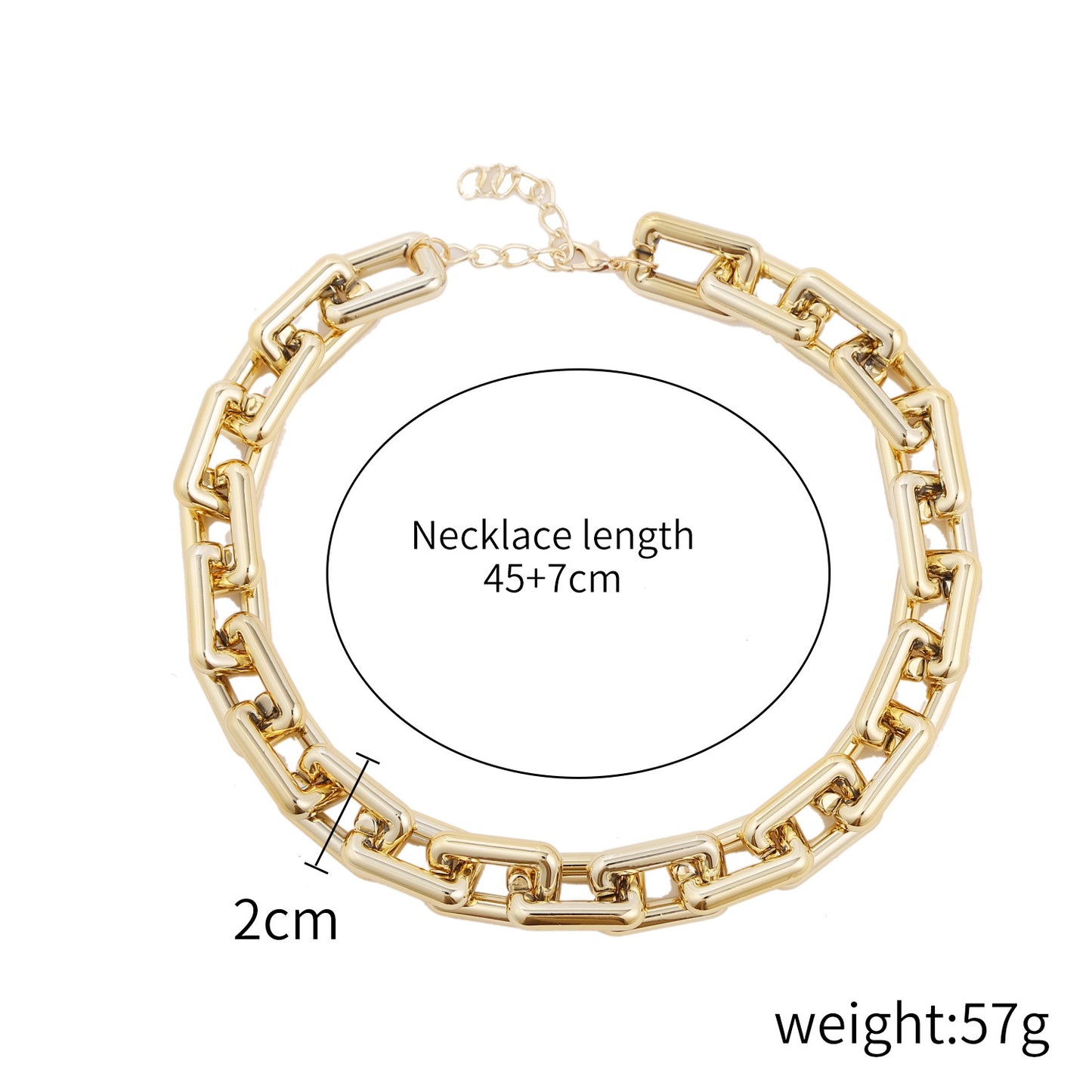 Simple Acrylic Chain Necklace Women