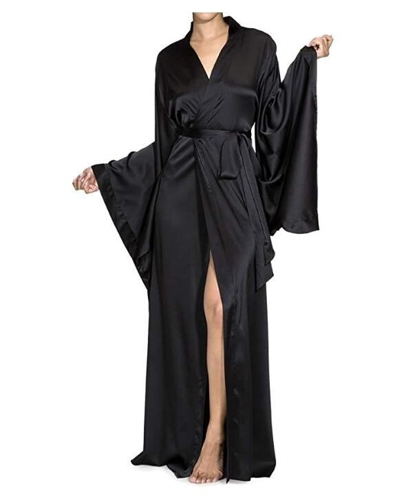 Fashion Nightwear One-piece Satin Bridesmaid Bathrobe