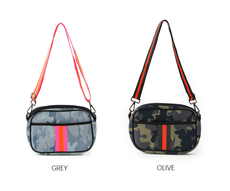 Fashion Neoprene One-shoulder Printed Diagonal Bag