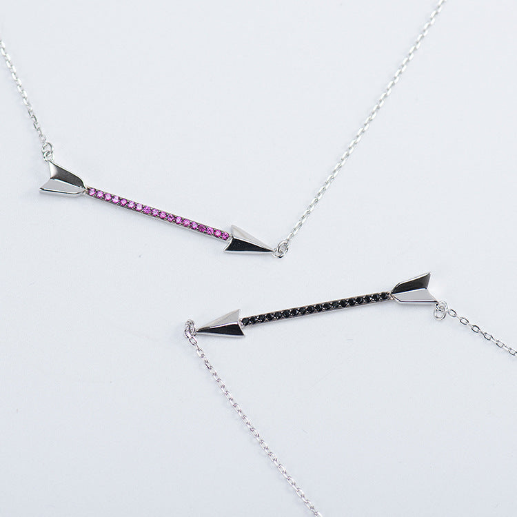 925 Silver Cupid's Arrow Necklace For Women