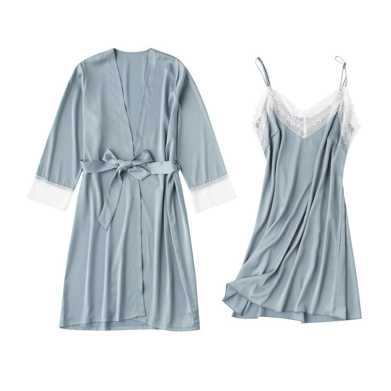 Ice silk strapless nightgown