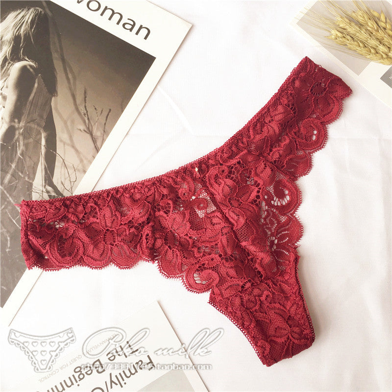 Sexy Thong Lace Seamless Low-rise Women's Panties