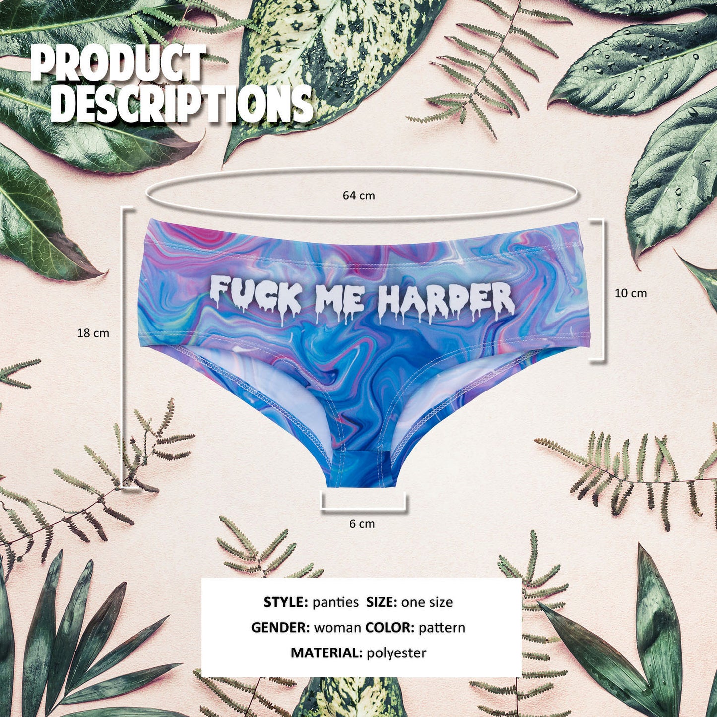 Printed Seamless Breathable Women's Panties