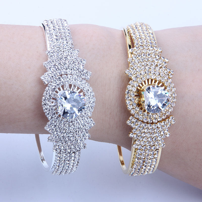 Zircon Full Diamond Stainless Steel Bracelet Women