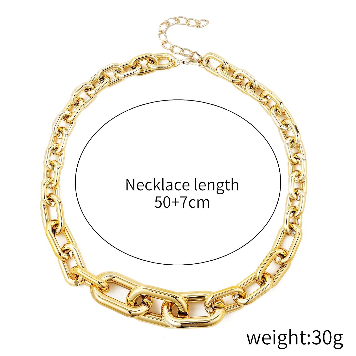 Simple Acrylic Chain Necklace Women