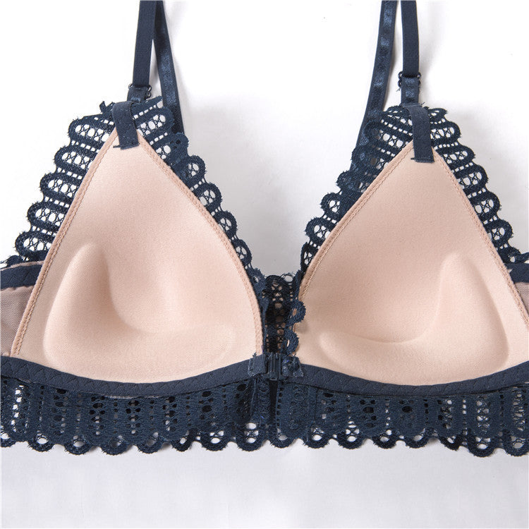 Sexy triangle cup bra without underwire