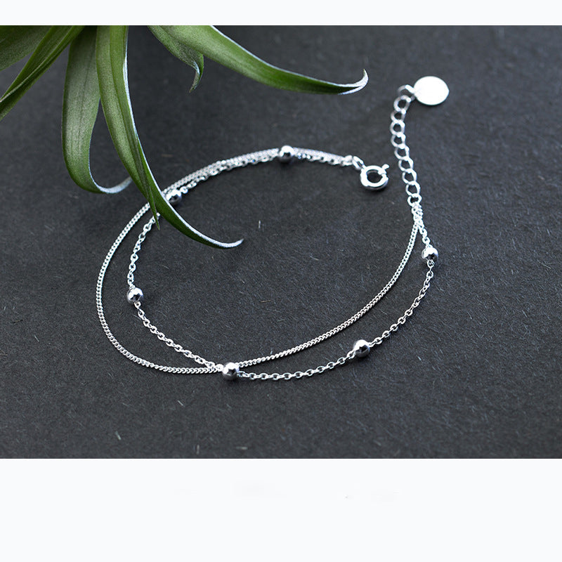 Sterling Silver Simple Versatile Bracelet Women