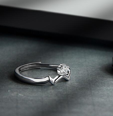 S925 Sterling Silver Pair Of Rings For Women And Men