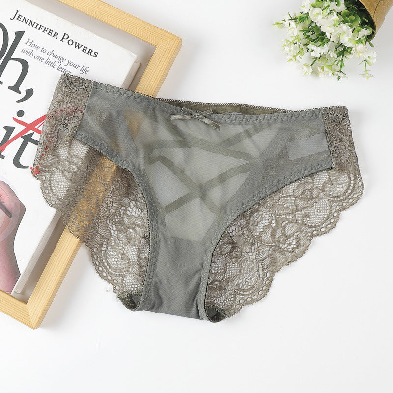 Women's lace cotton panties