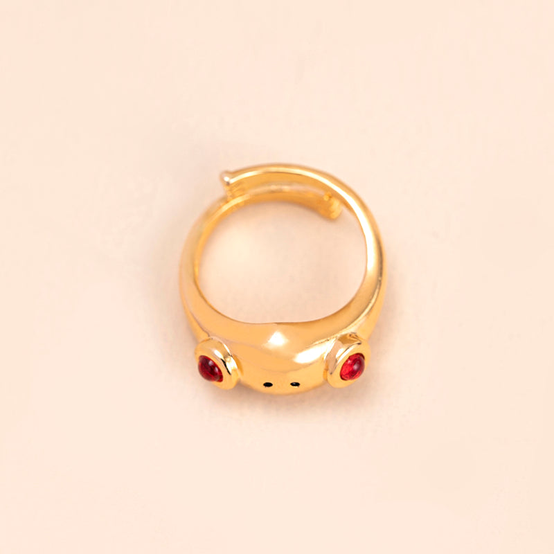 Hip Hop Frog Ring Animal Open Rings For Women Men Jewelry Xmas Gift