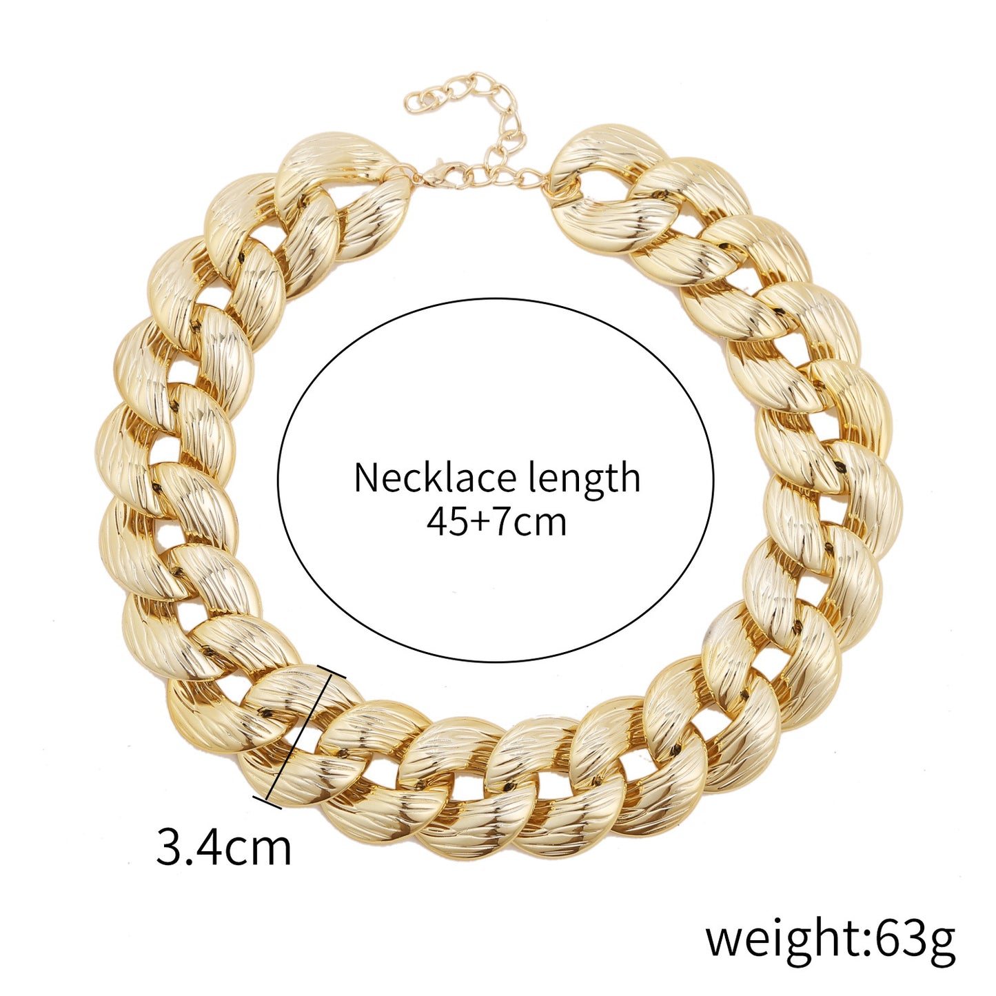 Simple Acrylic Chain Necklace Women