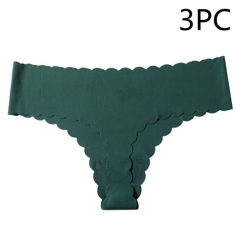 European And American Sexy Low-rise Ice Silk Seamless Panties