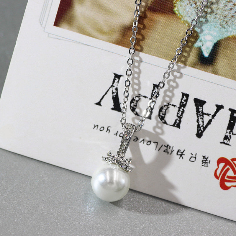 Fashion Simple Pearl Necklace Clavicle Chain Women