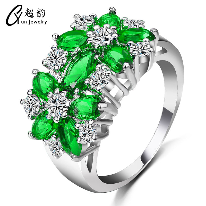 flower rings for women fashion jewelry gift