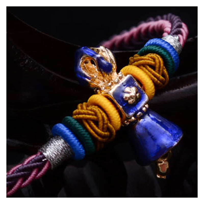 Hand-knitted bracelet women Tibetan style