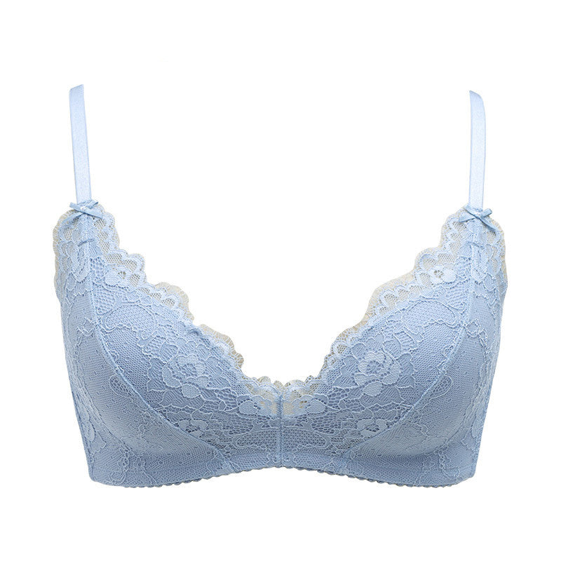 Corel Lace Thin Bra Without Steel Ring Bra