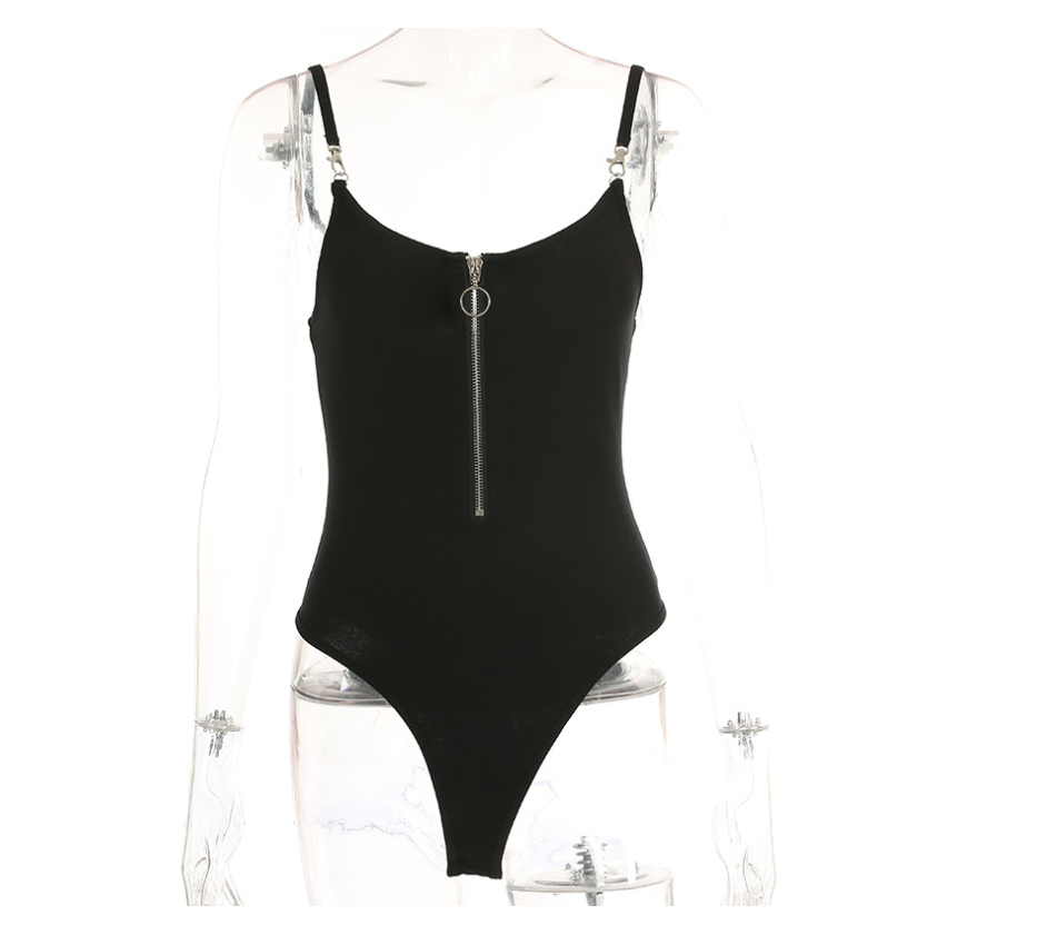 ZIPPER HOOKS BODYSUIT