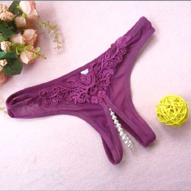 Tpants Thong  Temptation Pearl Crotch Mesh Panties