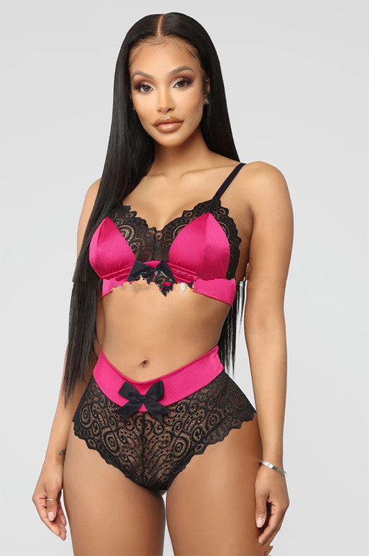 New Style Sexy Lingerie Sexy Sling Lace Bra Two-piece