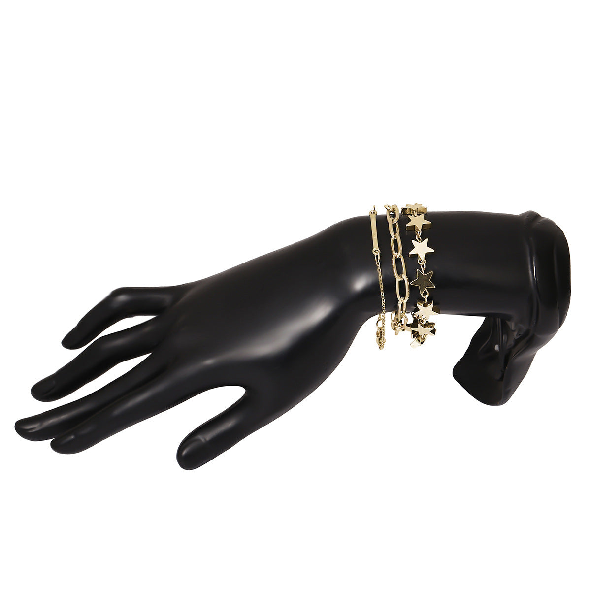 Simple Hip Hop Cross Chain Bracelet Women