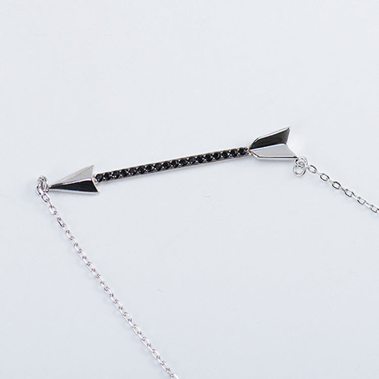 925 Silver Cupid's Arrow Necklace For Women