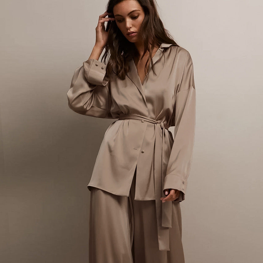 Pajamas Two-piece Nightgown Trousers Comfortable And Breathable