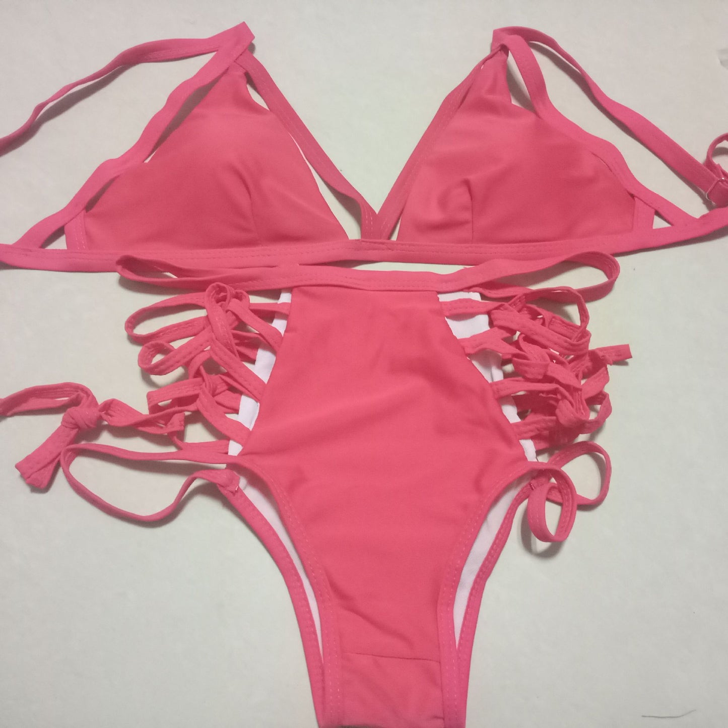 Sexy strap bikini split swimsuit